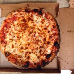Sacchetti's Pizza - This is the burnt pizza I had delivered! It's Old Forge, get your pizza somewhere else and don't waste your money like I did!!!