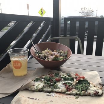 Blaze Pizza - Take 2, featuring the seasonal butternut squash and a build your own half pizza and a pear cucumber fresca to drink. - Pizza Near Me - Trinity, Florida Blaze Pizza - Take 2, featuring the seasonal butternut squash and a build your own half pizza and a pear cucumber fresca to drink. - Pizza Near Me - Trinity, Florida