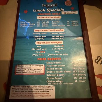 Crafty Crab - Menú - Seafood Near Me - Lakeland, Florida Crafty Crab - Menú - Seafood Near Me - Lakeland, Florida