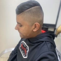 Onyx Hair House - Hard part comb over