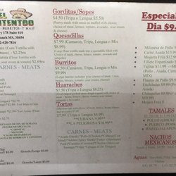 Tienda Y Taqueria El Tacontentoo - Menu