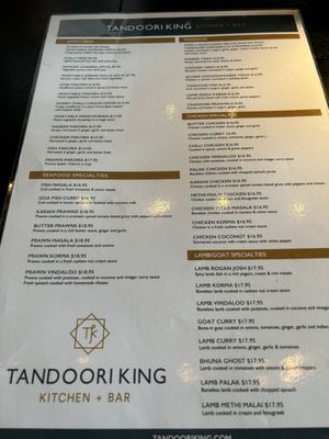 Menu photo 6 Tandoori King Kitchen & Bar Richmond, BC