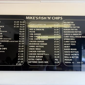 Mike's Fish & Chips - Menu - Fish & Chips Near Me - Southampton, HAM Mike's Fish & Chips - Menu - Fish & Chips Near Me - Southampton, HAM
