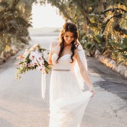 Garden Florist - Cascading Bouquet (Side)