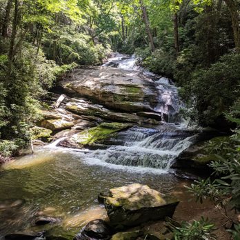 Highlands Aerial Park - Waterfall at the end of the trail - Ziplining Near Me - Scaly Mountain, North Carolina