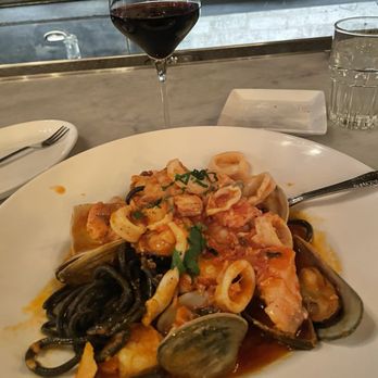 Retrobottega - Black squid ink seafood pasta - Tapas/Small Plates Near Me - Washington, DC, District of Columbia
