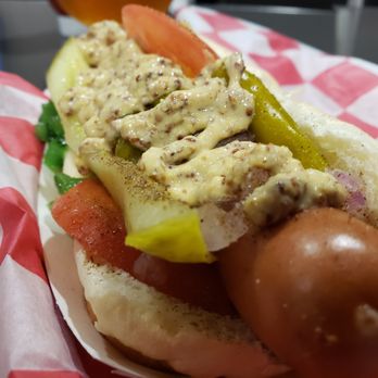 Steve's Snappin' Dogs - Chicago dog close up - Hot Dogs Near Me - Denver, Colorado