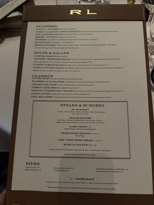 Menu photo 6 RL Restaurant Chicago, IL Menu photo 6 RL Restaurant Chicago, IL