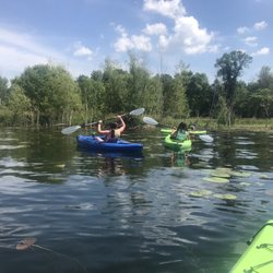 First-time kayaking