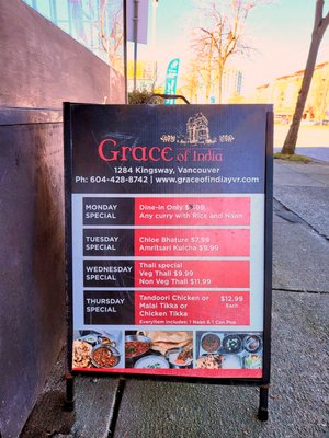 Menu photo 2 Grace of India Vancouver, BC Menu photo 2 Grace of India Vancouver, BC