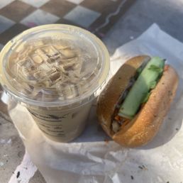 Banana Milk Vietnamese Coffee & Chicken Banh Mi Banana Milk Vietnamese Coffee & Chicken Banh Mi