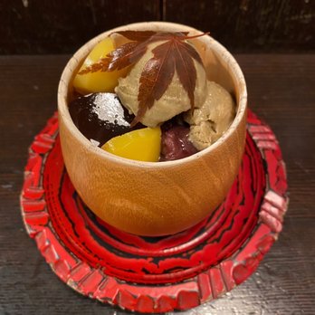 Cha-An - Hojicha Anmitsu ($10) - Japanese Near Me - New York, New York Cha-An - Hojicha Anmitsu ($10) - Japanese Near Me - New York, New York