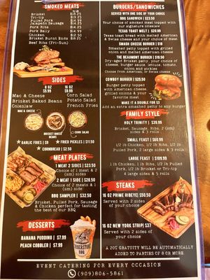 Menu photo 7 Cornerstone BBQ Beaumont, CA