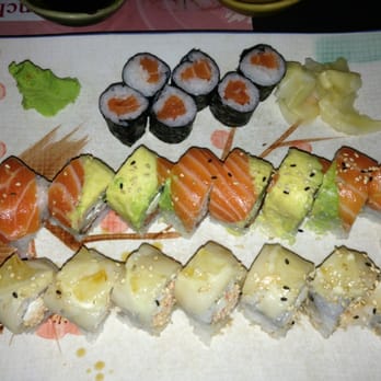 Sushi Kiku - Too to bottom- West Hollywood Roll, Super Alaskan Roll, Salmon roll - Japanese Near Me - Atlanta, Georgia Sushi Kiku - Too to bottom- West Hollywood Roll, Super Alaskan Roll, Salmon roll - Japanese Near Me - Atlanta, Georgia
