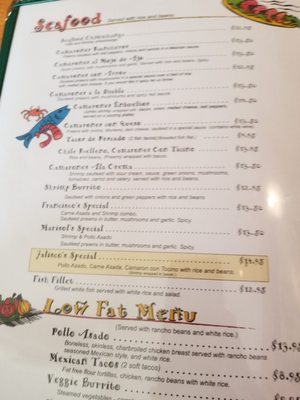 Menu photo 1 Francisco's Mexican Restaurant Minden, NV