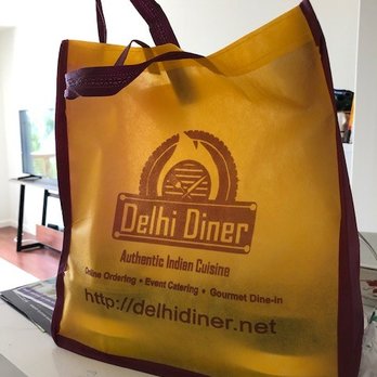 Delhi Diner - My food came in this cool reusable bag - Indian Near Me - Albany, California Delhi Diner - My food came in this cool reusable bag - Indian Near Me - Albany, California