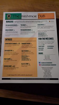 Menu photo 3 The Inishmor Colchester, CT Menu photo 3 The Inishmor Colchester, CT