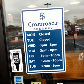 Crossroads Brewery - Hours - Breweries Near Me - O'Fallon, Missouri