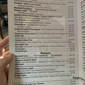 Scalessa's - Menus - Italian Near Me - Wilmington, Delaware