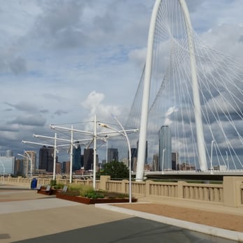 Ronald Kirk Pedestrian Bridge - View of Margaret Hunt Hill Bridge. - Landmarks & Historical Buildings Near Me - Dallas, Texas Ronald Kirk Pedestrian Bridge - View of Margaret Hunt Hill Bridge. - Landmarks & Historical Buildings Near Me - Dallas, Texas