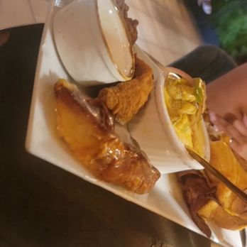 Just Spoons Cafe - The Champ and Mango Tea - Comfort Food Near Me - Plantation, Florida