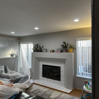 Right Way Lighting -Recessed Light Installation - The family room was very dim, but now it's completely different feel with recess lights! - Electricians Near Me Right Way Lighting -Recessed Light Installation - The family room was very dim, but now it's completely different feel with recess lights! - Electricians Near Me