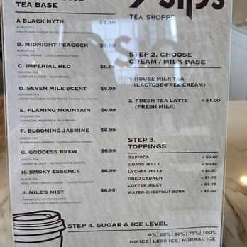 9Sips Tea Shoppe - Menu - Bubble Tea Near Me - Toronto, Ontario