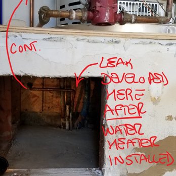 Daniel Fish Plumbing - Leak after water-heater installation. - Plumbing Near Me - Granada Hills, California