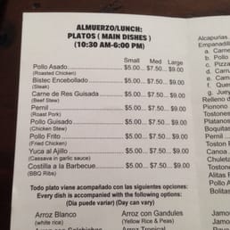 Lunch Menu