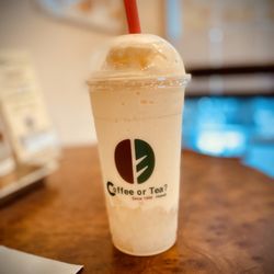 Coffee or Tea? - Large Lychee Smoothie with Coconut Jello