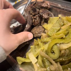 Carlos Restaurant - It's not fajita meat, it was like stew meat instead.