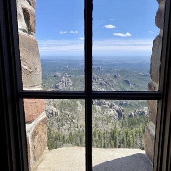 Black Elk Peak - From inside the tower - Hiking Near Me - Hill City, South Dakota Black Elk Peak - From inside the tower - Hiking Near Me - Hill City, South Dakota
