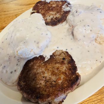 Cope's Knotty Pine Cafe - Biscuit & gravy with sausage - Breakfast & Brunch Near Me - Bakersfield, California