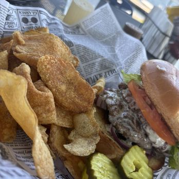 Pier Bar - pier double smash burger - Bars Near Me - North Hero, Vermont