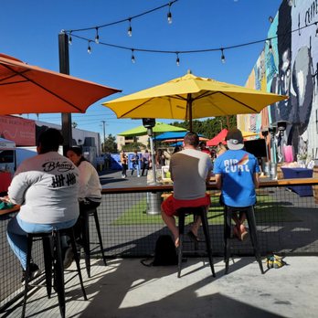Trademark Brewing - Outside area is pretty large with lots of different seating areas, sun and shade. - Breweries Near Me - Long Beach, California Trademark Brewing - Outside area is pretty large with lots of different seating areas, sun and shade. - Breweries Near Me - Long Beach, California