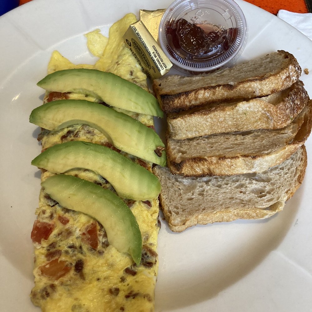 Berkeley Perk Cafe - Berkeley Omelet (tomatoes, bacon, avocado) - Sandwiches Near Me - Boston, Massachusetts