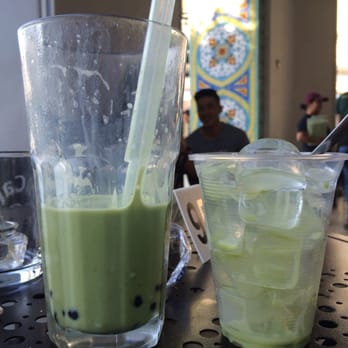 Urth Caffé-Pasadena - More than half of my green tea boba drink was ice (cup on the right). Literally finished my boba drink in 4 or 5 gulps. - Cafes Near Me - Pasadena, California Urth Caffé-Pasadena - More than half of my green tea boba drink was ice (cup on the right). Literally finished my boba drink in 4 or 5 gulps. - Cafes Near Me - Pasadena, California