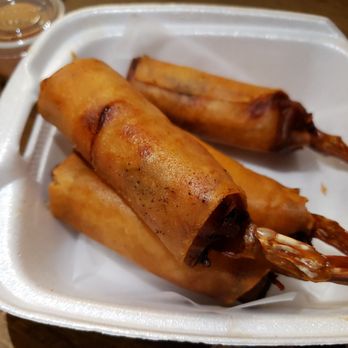 Thai North - Shrimp in a blanket appetizer (not good at all) - Thai Near Me - Brighton, Massachusetts Thai North - Shrimp in a blanket appetizer (not good at all) - Thai Near Me - Brighton, Massachusetts