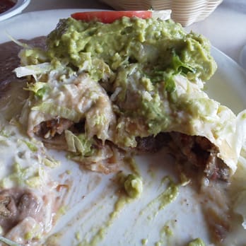 El Patron - Super chimichanga is two chimichangas covered with guacamole! - Mexican Near Me - Bartlett, Tennessee