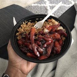 China Town - Boneless spare ribs and pork fried rice.