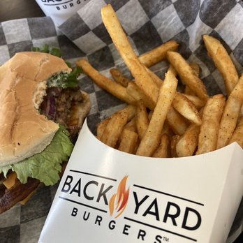 Backyard Burgers - Combo #3 (Bacon Cheddar) - Burgers Near Me - Arlington, Tennessee Backyard Burgers - Combo #3 (Bacon Cheddar) - Burgers Near Me - Arlington, Tennessee