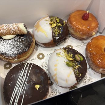 Saint Honoré - crème brûlée, cannoli, pistachio dubai chocolate - Donuts Near Me - Las Vegas, Nevada Saint Honoré - crème brûlée, cannoli, pistachio dubai chocolate - Donuts Near Me - Las Vegas, Nevada