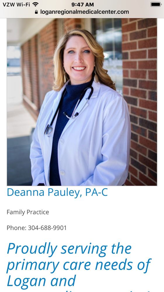 DEANNA PAULEY, PA Updated August 2024 555 Main Street, Chapmanville