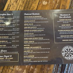 Broken Wheel Brewery - Menu - beer & cocktails