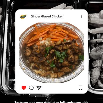 Burns in the Kitchen - Glazed ginger chicken - Food Delivery Services Near Me Burns in the Kitchen - Glazed ginger chicken - Food Delivery Services Near Me