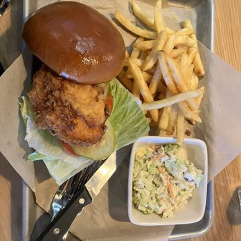 BJ's Restaurant & Brewhouse - BJ's Classic Crispy Chicken Sandwich - Pizza Near Me - Newark, California BJ's Restaurant & Brewhouse - BJ's Classic Crispy Chicken Sandwich - Pizza Near Me - Newark, California