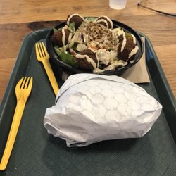 Salad and sandwich