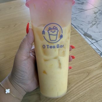 O Tea Bar - Mango Green Tea W/ Milk Foam - Bubble Tea Near Me - Las Vegas, Nevada O Tea Bar - Mango Green Tea W/ Milk Foam - Bubble Tea Near Me - Las Vegas, Nevada