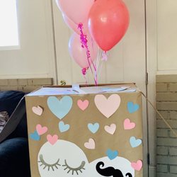 Party Rental Warehouse - I brought in what seemed like the biggest decorated box for our gender reveal! The staff was so helpful & helped make this a great surprise!