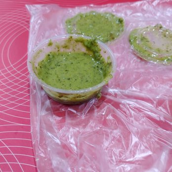 Viva Chicken - These were the 3 sauces given to me. Half filled each one! What a disappointment! - Peruvian Near Me - Concord, North Carolina Viva Chicken - These were the 3 sauces given to me. Half filled each one! What a disappointment! - Peruvian Near Me - Concord, North Carolina